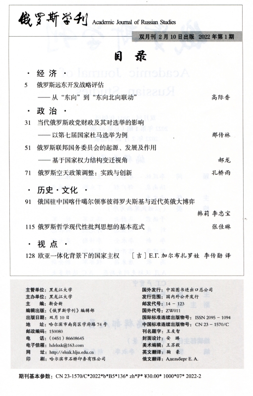俄罗斯学刊2022年第1期目录.jpg
